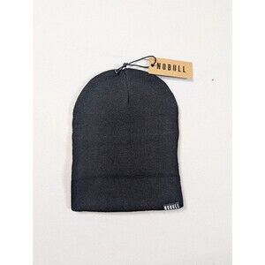 NWT NOBULL Hat Beanie Black Knit Winter Mens One Size Outdoor Activewear